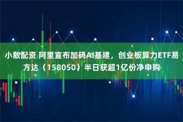 小散配资 阿里宣布加码AI基建，创业板算力ETF易方达（158050）半日获超1亿份净申购