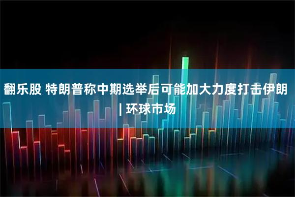 翻乐股 特朗普称中期选举后可能加大力度打击伊朗 | 环球市场
