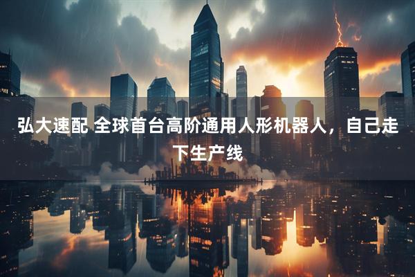 弘大速配 全球首台高阶通用人形机器人，自己走下生产线